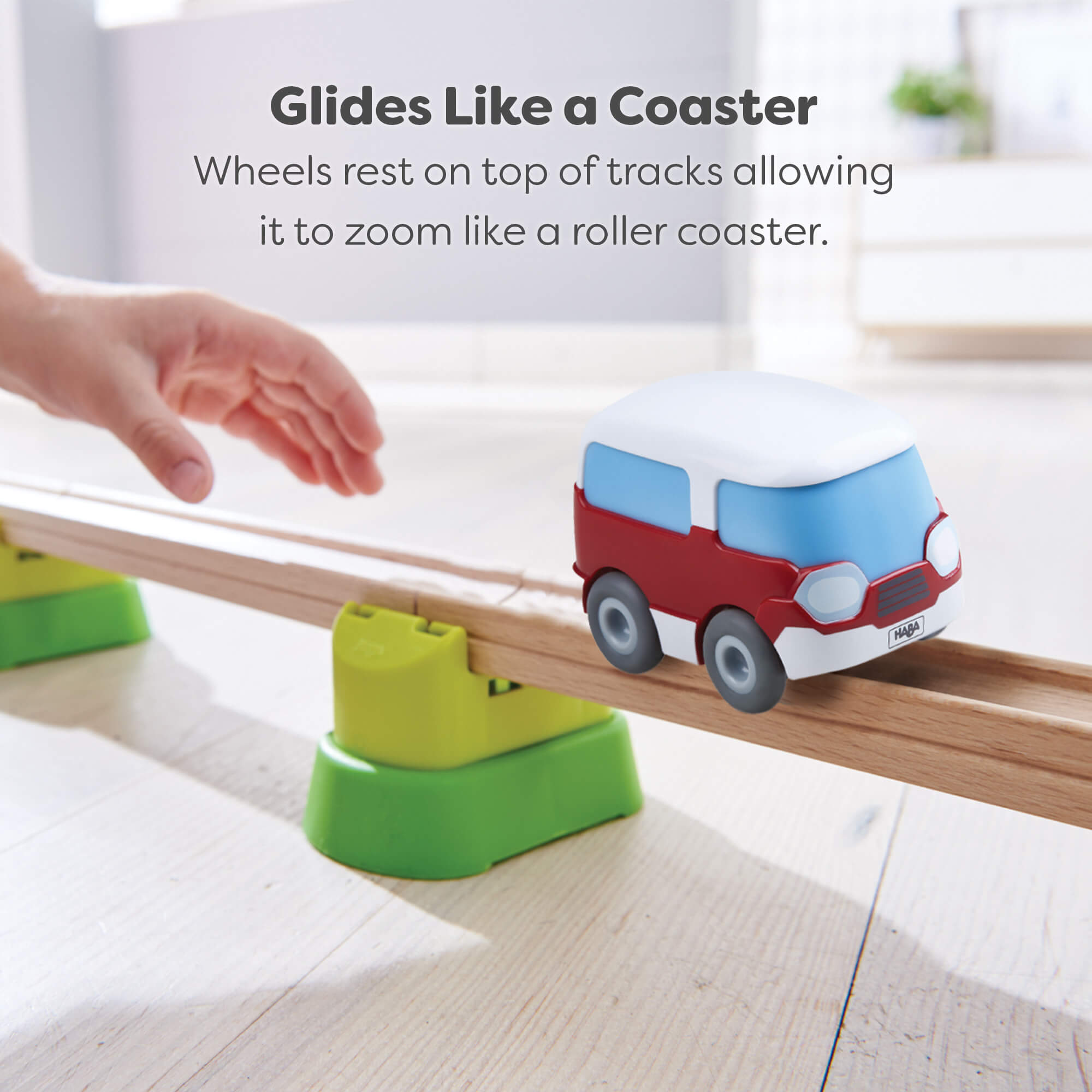 HABA Cars Mini Bus with Momentum Motor